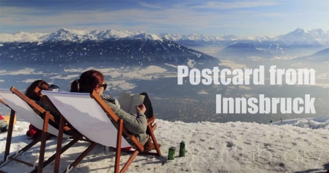 视频素材 4K雪山滑雪自然风光宣传片  Postcard from Innsbruck