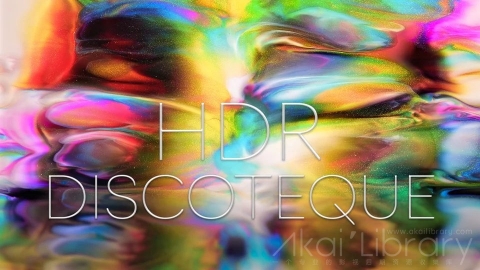 视频素材 4K液体油漆色彩溶解流动水墨创意视频DISCOTEQUE HDR