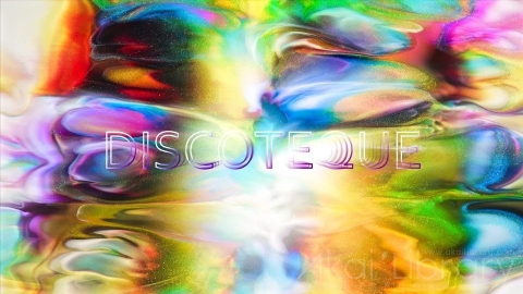 视频素材 4K液体油漆色彩溶解流动水墨创意视频DISCOTEQUE