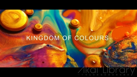 视频素材 4K液体油漆色彩溶解流动水墨创意视频KINGDOM OF COLOURS