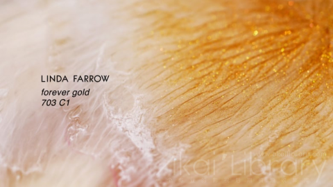 视频素材 4K液体油漆色彩溶解流动水墨创意视频LINDA FARROW • forever gold • 703 C1