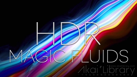 视频素材 4K液体油漆色彩溶解流动水墨创意视频MAGIC FLUIDS HDR