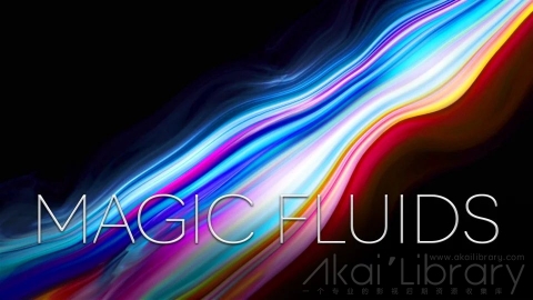 视频素材 4K液体油漆色彩溶解流动水墨创意视频MAGIC FLUIDS