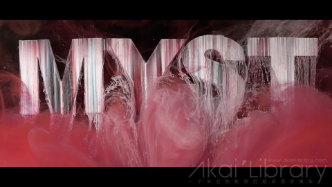 视频素材 4K液体油漆色彩溶解流动水墨创意视频MYST
