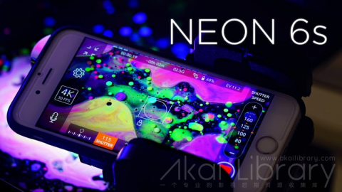 视频素材 4K液体油漆色彩溶解流动水墨创意视频NEON 6s