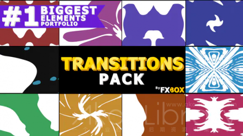 AE模板 手绘液态转场包 Liquid Transitions Pack After Effects