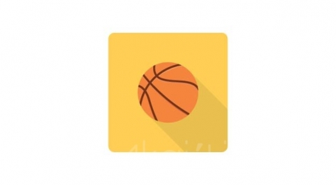 图片素材 扁平运动球类篮球 5