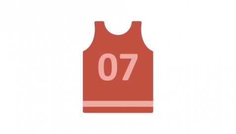 图片素材 扁平运动背心篮球服 1