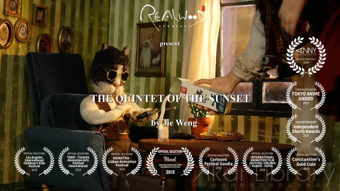 创意参考视频 定格动画创意短片The Quintet of the Sunset by Jie Weng