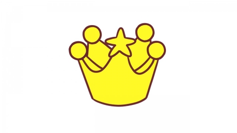 AE模板 卡通皇冠可爱表情花字弹幕元素-9