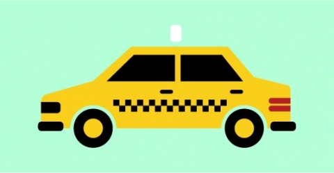 图片素材 扁平车辆出租车 04