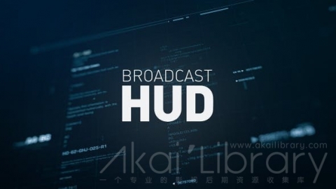 AE模板 屏幕高科技 HUD界面元素 Broadcast HUD