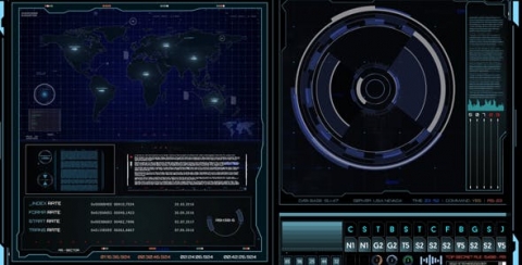 AE模板 仪表盘控制界面屏幕高科技 HUD界面元素 HUD Dashboard Control Interface