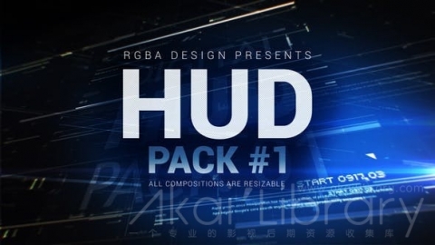 AE模板 屏幕高科技 HUD界面元素 HUD Pack