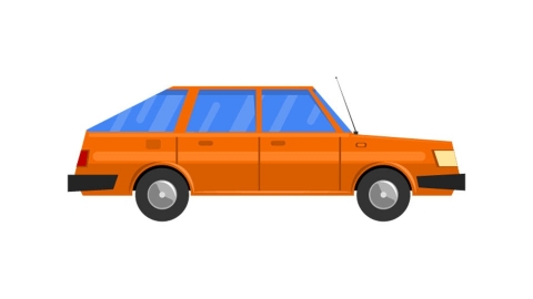 图片素材 扁平车辆轿车 07