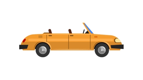 图片素材 扁平车辆跑车 14