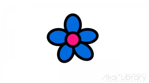 AE模板 卡通小花可爱表情花字弹幕元素-1