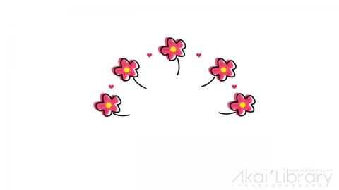AE模板 卡通小花可爱表情花字弹幕元素-3