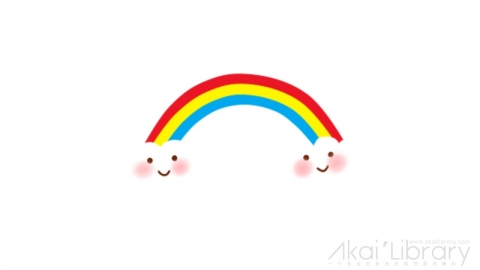 AE模板 卡通彩虹可爱表情花字弹幕元素-1