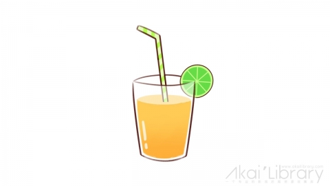 AE模板 卡通果汁可爱表情花字弹幕元素-1