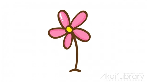 AE模板 卡通红花可爱表情花字弹幕元素