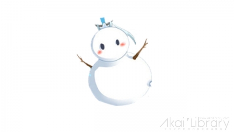 AE模板 卡通雪人可爱表情花字弹幕元素-1