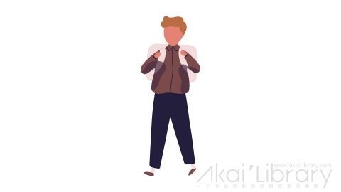 图片素材 扁平小学生男孩子儿童插画卡通日常角色人物-12