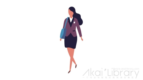 图片素材 扁平职场女人女生插画卡通日常角色人物-15