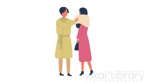 图片素材 扁平交流女人插画卡通日常角色人物-22