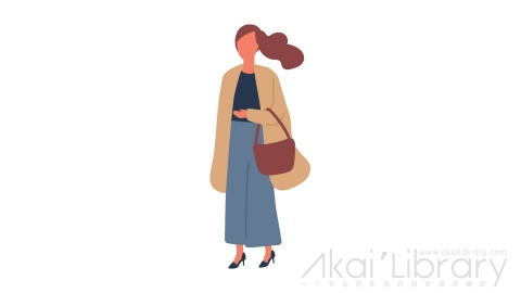图片素材 扁平女人插画卡通日常角色人物-7