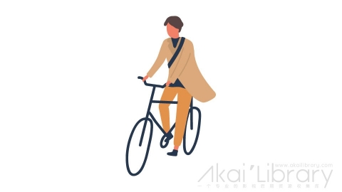 图片素材 扁平骑自行车男人插画卡通日常角色人物-14