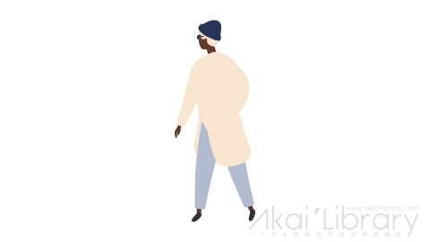 图片素材 扁平戴帽子男人插画卡通日常角色人物-8