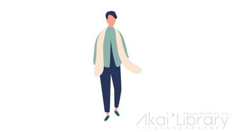图片素材 扁平围巾男人插画卡通日常角色人物-10