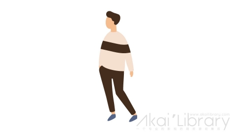 图片素材 扁平插兜男人插画卡通日常角色人物-20