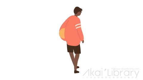 图片素材 扁平篮球男人插画卡通日常角色人物-6