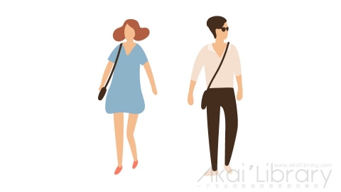 图片素材 扁平冷战情侣男女插画卡通日常角色人物-10