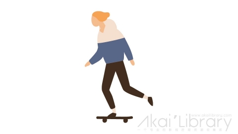 图片素材 扁平玩滑板男人插画卡通日常角色人物-19