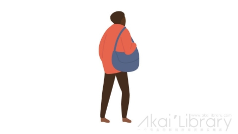 图片素材 扁平背挎包男人插画卡通日常角色人物-28