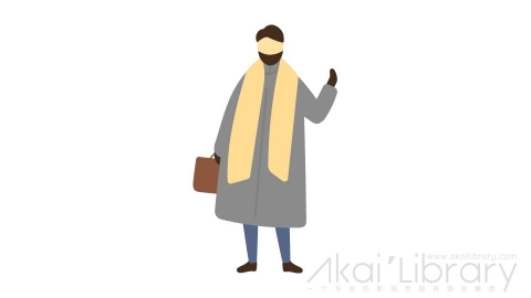 图片素材 扁平胡子围巾男人插画卡通日常角色人物-15