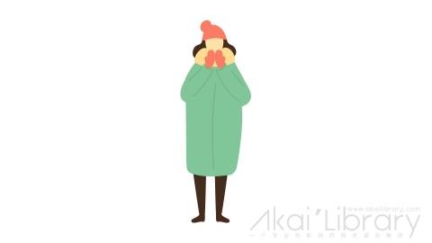图片素材 扁平捂手女人女生插画卡通日常角色人物-12