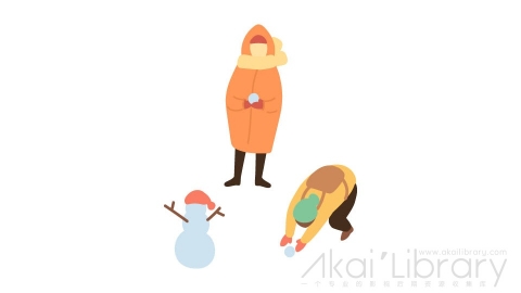 图片素材 扁平雪人打雪仗小孩子儿童插画卡通日常角色人物-8