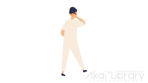 图片素材 扁平打电话走路男人插画卡通日常角色人物-51