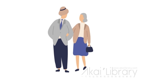 图片素材 扁平老人夫妻插画卡通日常角色人物-37