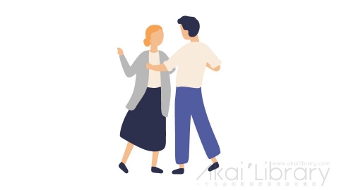 图片素材 扁平跳舞蹦迪男女情侣插画卡通日常角色人物-40