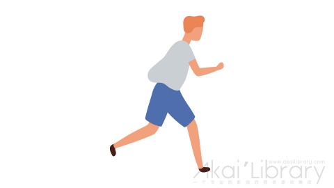 图片素材 扁平跑步男人插画卡通日常角色人物-17