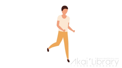 图片素材 扁平跑步男人运动插画卡通日常角色人物-14