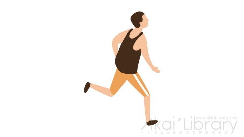 图片素材 扁平跑步男人运动插画卡通日常角色人物-27