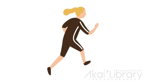 图片素材 扁平跑步女人运动插画卡通日常角色人物-28
