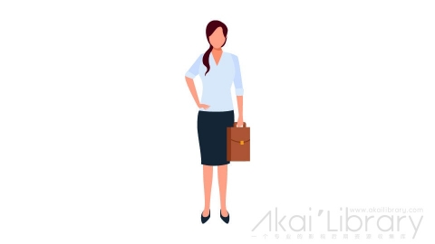 图片素材 扁平商务人士女人办公人物角色-6