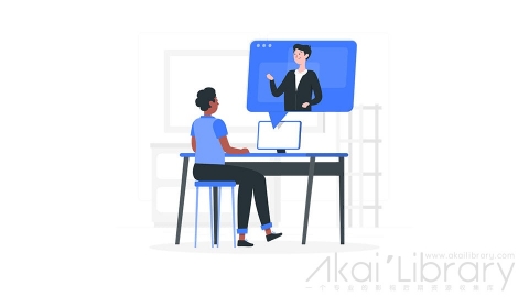 图片素材 在家远程办公插画扁平场景